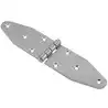 Charnière double ovale inox axe imperdable 180x40mm lot de 2