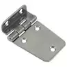 Charnière déportée hexagonale inox 63x40mm lot de 2