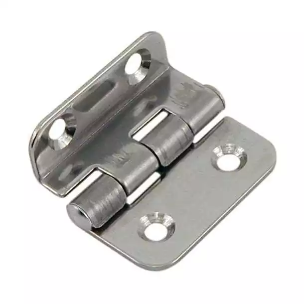 Charnière deportée carrée inox 33x40mm lot de 2