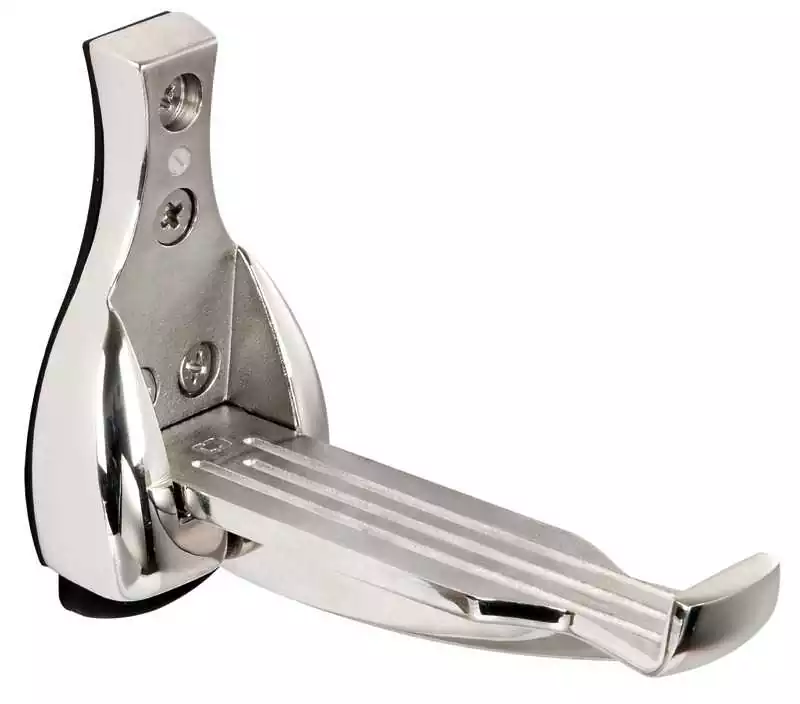Marche pliable inox 316 poli miroir antidérapante pour mâts en aluminium