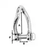 Manille autobloquante Torse diamètre 5mm charge 480Kg