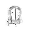 Manille Lyre autobloquante inox diamètre 4mm Hauteur intérieure 18mm charge 320Kg