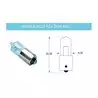 Ampoule halogène 12V 20W Culot Dimensions BA9s 