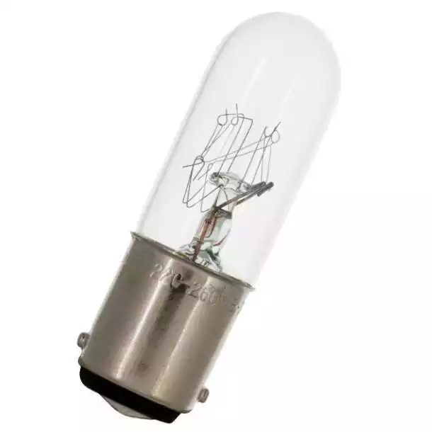 Ampoule 12V 15W BA15D tube diamètre 16 x 54mm