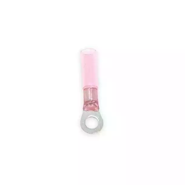 100 Cosses anneau rouge diamètre 6mm thermorétractables câble 0,5-1,5mm²
