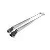 Bras d'essuie glace pantographe inox poli 454-591mm réglable W10 W12