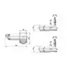 Moteur essuie-glace 24V arbre 25mm type RWS à deux vitesses et retour à l'arret automatique