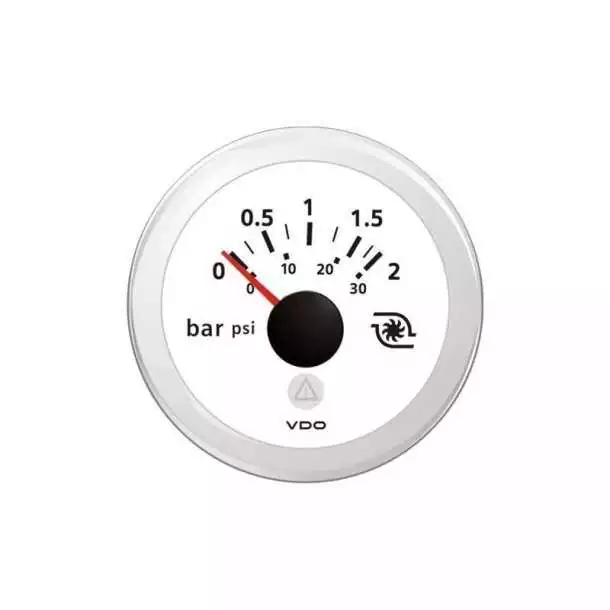 Thermomètre huile VDO ViewLine blanc 50-150°C Ø52 mm 12/24 V