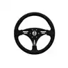 VOLANT diam 355mm Gainage NOIR/ Alu naturel