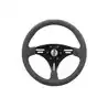 VOLANT diam 355mm Gainage GRIS/ Alu noir
