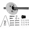 Rotule pour coffre droit kit rotule pour coffre en acier peint blanc