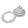 Soufflet de passage de câble blanc avec anneau perçage diamètre 55 mm
