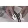Kit soufflet de passage de câble rapide blanc sans démontage du câble
