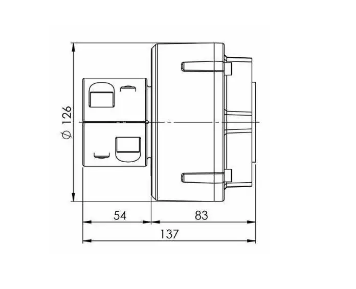 Accouplement flexible type Combiflex 12 diamètre 126mm arbre 25mm