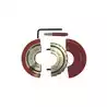 Kit coupe orin 2 PARTIES diamètre intérieur 30 mm extérieur 80 mm Epaisseur 18 mm