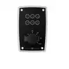 Tableau de bord moteur aluminium noir 12V 154x100mm pour voiliers