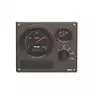 Tableau de bord moteur synthétique type MP22 24V 2 instruments noir 0-4000 RPM