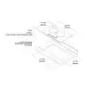 Table de cuisson induction 2 feux encastrable 240V 16A horizontal 