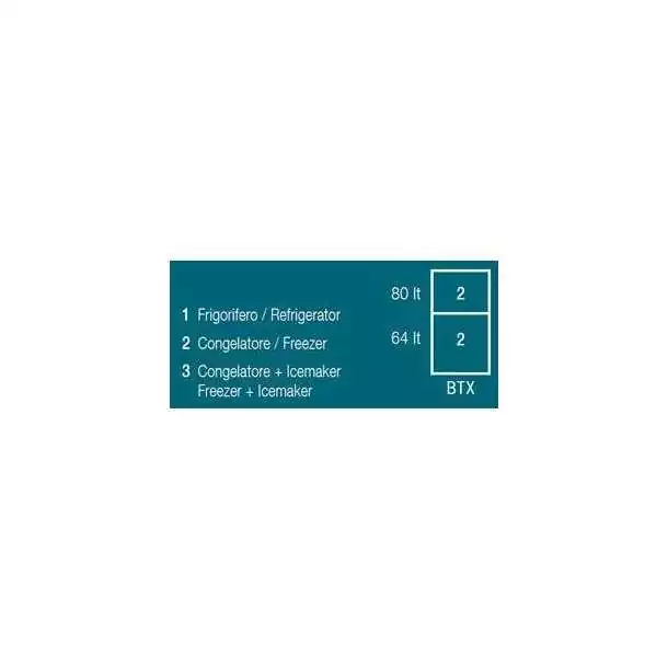 Congélateur inox 182L SeaDrawer DW 210 BTX OCX2 12/24V