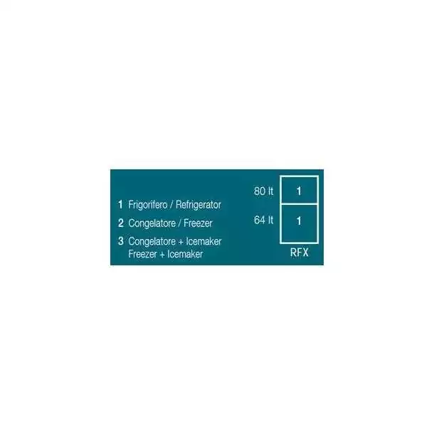 Réfrigérateur 144L SeaDrawer inox DW 180 RFX OCX2 12/24V
