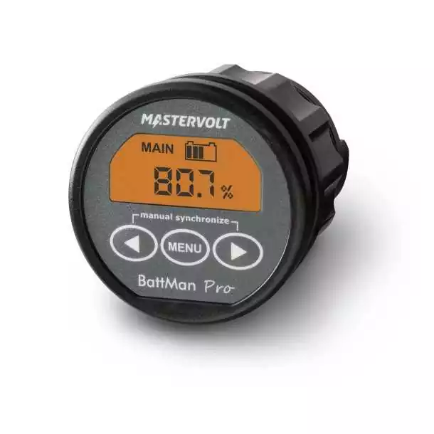 Mastervolt BattMan Pro 12/24V DC 2 batteries affiche le temps restant enregistre un historique