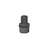 Raccord cannelé et fileté droit 1"1/2 BSP noir diamètre 32mm