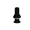 Passe-coque encastré 1/2" pouces BSP diamètre intérieur 12mm noir