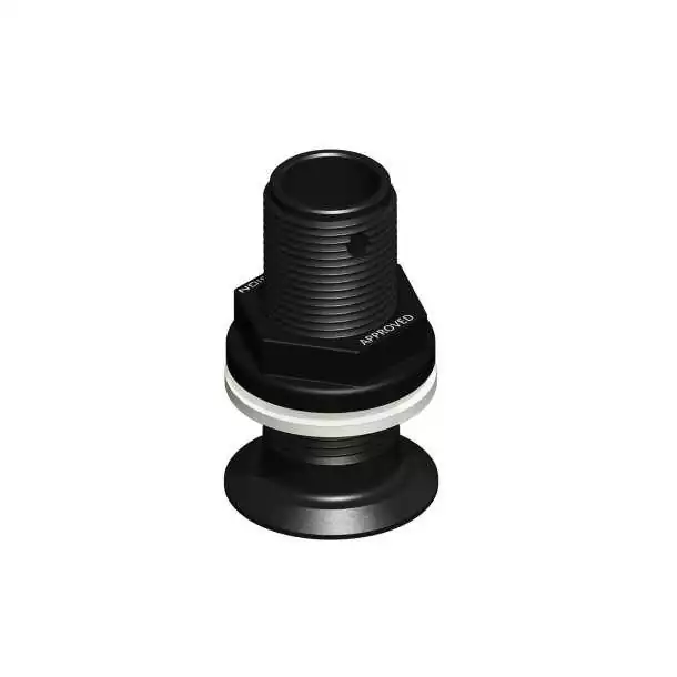 Passe-coque encastré 3/4" pouces BSP diamètre intérieur 17mm NOIR