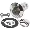 Nable chromé pour essence durite diamètre 38mm diamètre exterieur 80mm