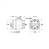 Pompe hydraulique LS 40 HB CAR – Direction hydraulique hors-bord & inboard – 40 cm³/tour – Clapets intégrés