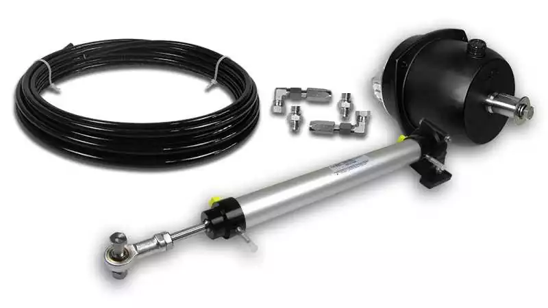 Kit de direction hydraulique LS 26 B – Pompe 26HB-CAR – Moteurs hors-bord jusqu’à 175 CV – Montage latéral – Flexible 8 m