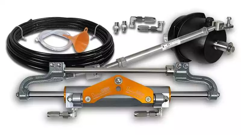 Kit de direction hydraulique LS 7000 PRO – Pompe 26HB-CAR – Bi-moteurs hors-bord jusqu’à 700 CV – Barre de liaison incluse