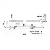 Vérin VHM 226 avec raccords moteur hors-bord jusqu’à 115CV ou 180CV bi-moteur