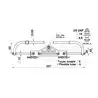 Vérin hydraulique VHM EX125 HP + raccords moteur hors-bord jusqu’à 125CV