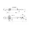 Vérin hydraulique VHM 32 DTP pour bateau à moteur inboard jusqu’à 50 m.kg