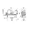 Centrale hydraulique HF 1 débit 2,5 L/min réservoir 10 Litres puissance moteur 900W 24V
