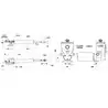 Ensemble verin linéaire hydraulique 40 ST 16 DEBP Newave 12V débit fixe