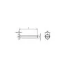 Boite de 50 vis métaux tete fraisée diamètre 4mm Longueur 16mm