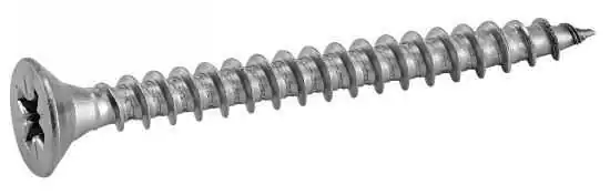 Boite de 25 vis à bois aggloméré diamètre 6mm Longueur 40mm