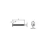 Boite de 50 vis tôle Pozidriv TF diamètre 2.9mm Longueur 25mm