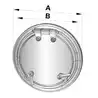 Hublot diamètre 220mm type PW211 classification CE A1 qualité moustiquaire incluse