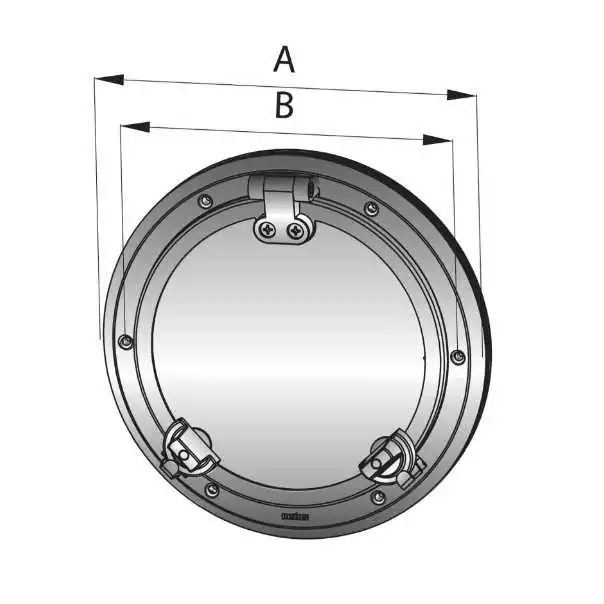 Hublot diamètre 220mm inox type PWS31 A1 qualité moustiquaire incluse