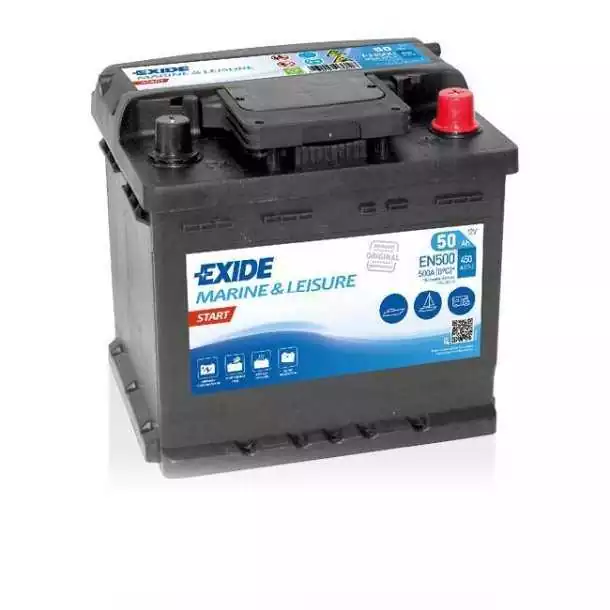 Batterie Exide START 12V 50A dimensions 207 x 175 x 190mm