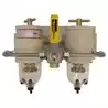 Préfiltre séparateur 500 Gasoil double bol transparent permutable 454 L/H Filtration 10µ