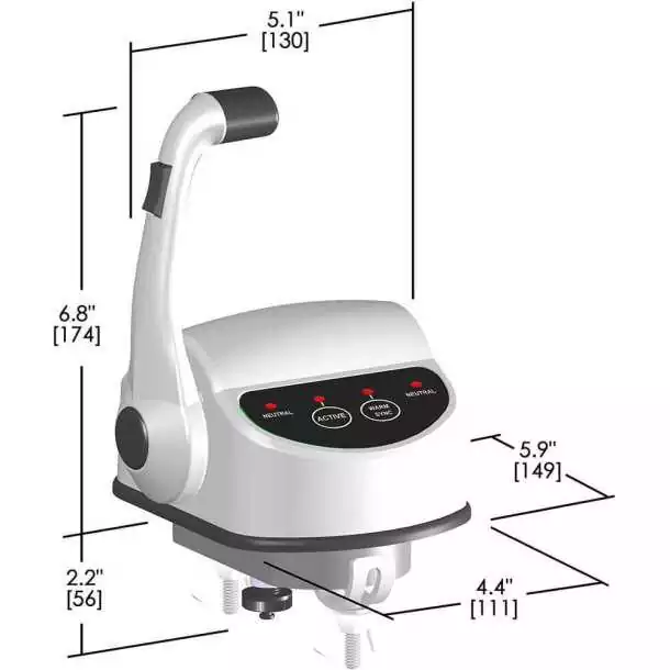 Boitier de commande ProGrade 1 moteur inboard tribord 2 boutons