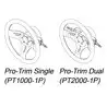 Commande au volant pour trim ou jackplate