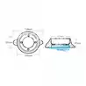 Anode aluminium collerette d'hélice pour Sail Drive 110S origine 875812