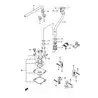 Kit turbine DF60/70 (1998-01), DT90/100 (1989-01) Suzuki 17400-87E03