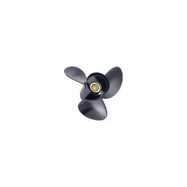 Helice Solas 8-15cv 3 pâles diam 9,25X9 rotation R BRP Johnson Evinrude OMC échappement par hélice 13 cannelures
