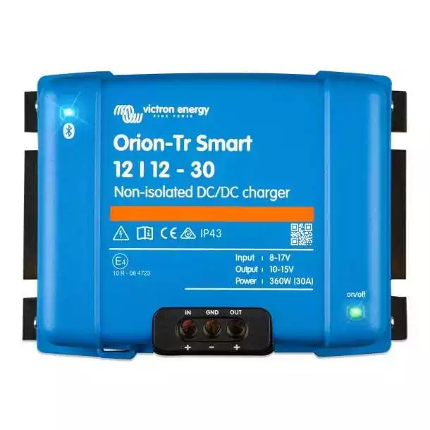 Chargeur DC/DC Victron Orion-Tr Smart 12/12-30A – Non isolé – Bluetooth & 3 étapes